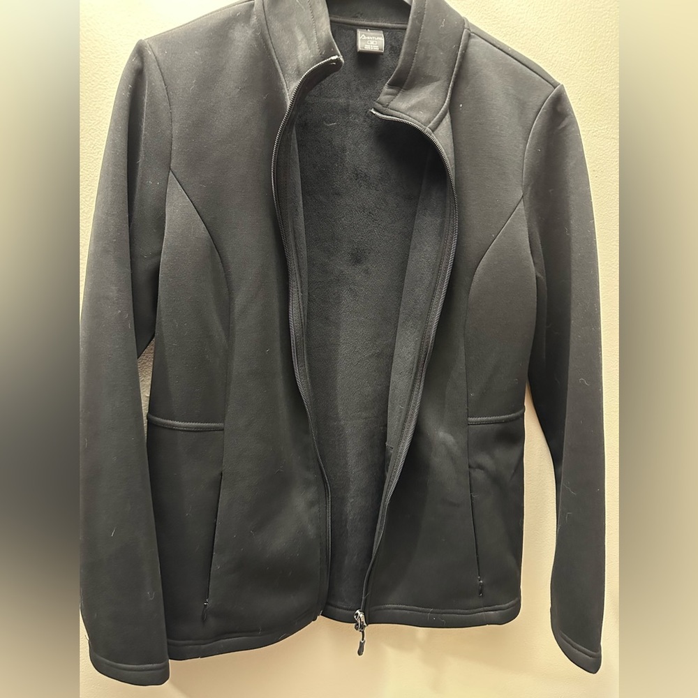 Fur lined zip up jacket